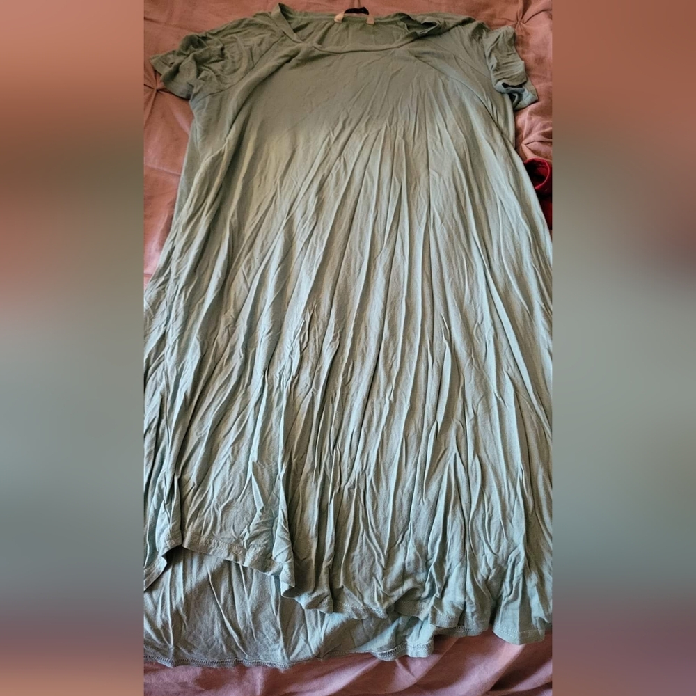 Ekouaer 3 in 1 Delivery/Labor/Nursing Nightgown - Light Blue